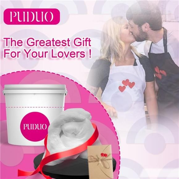 Hand Casting Kit for Couples or Family, Plaster Hand Mold Keepsake Sculpture Kit - Picture 4 of 6